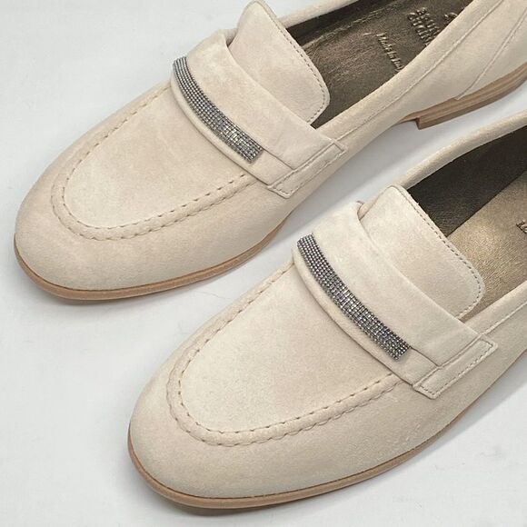 Brunello Cucinelli Embellished Suede Leather Loafers size 37 - Picture 6 of 14